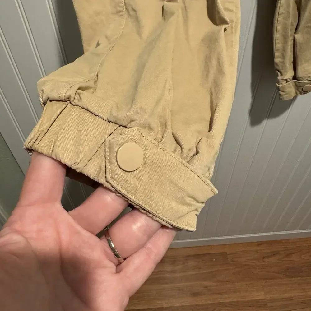 Funky Buddha Khaki Cargo Pants Tapered Leg Mens Medium
